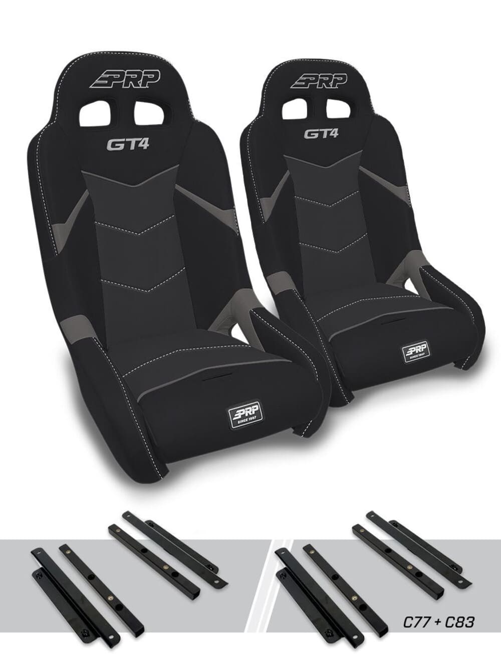 PRP Polaris General/RZR S 900 GT4 Suspension Seats Kit - Pair