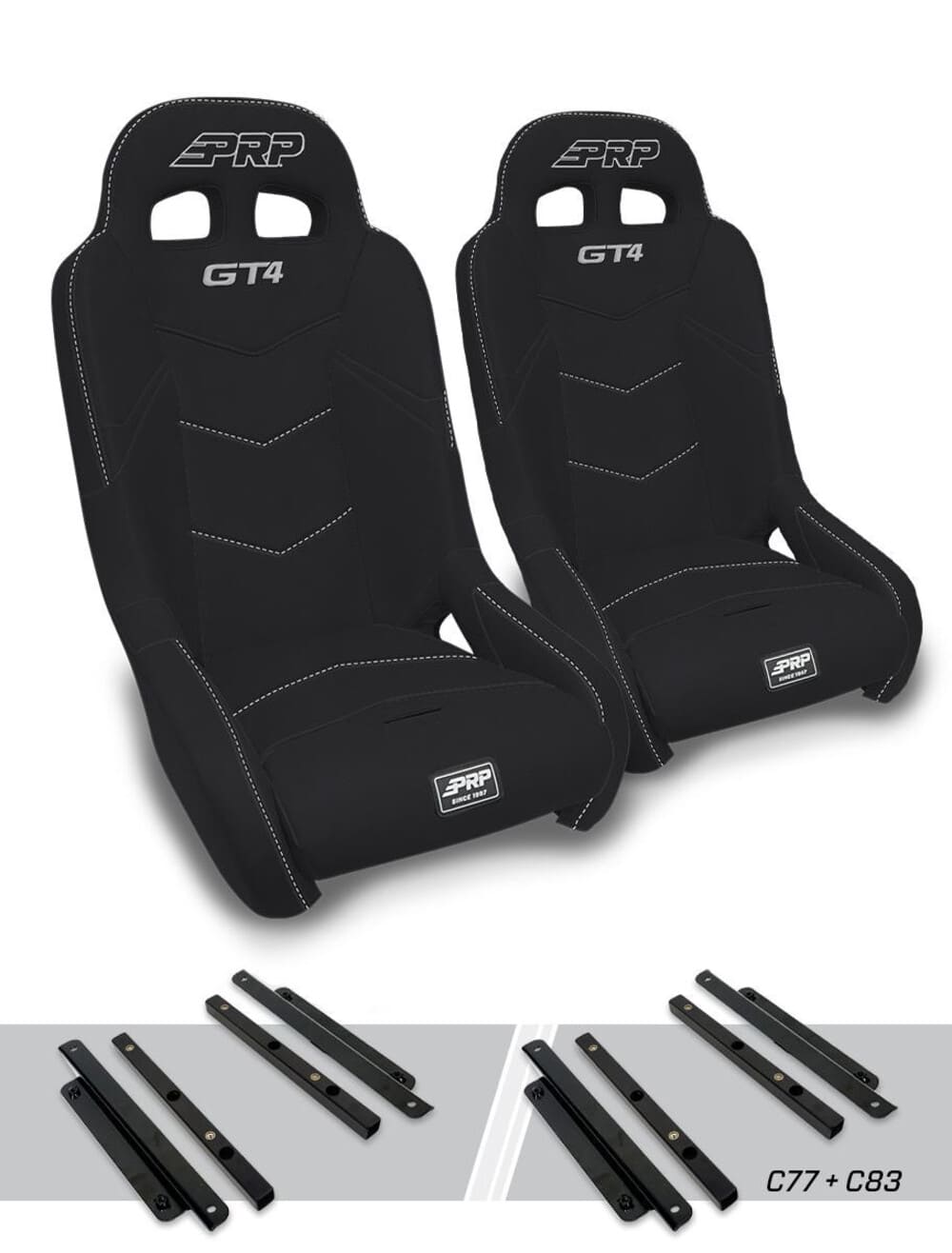 PRP Polaris General/RZR S 900 GT4 Suspension Seats Kit - Pair