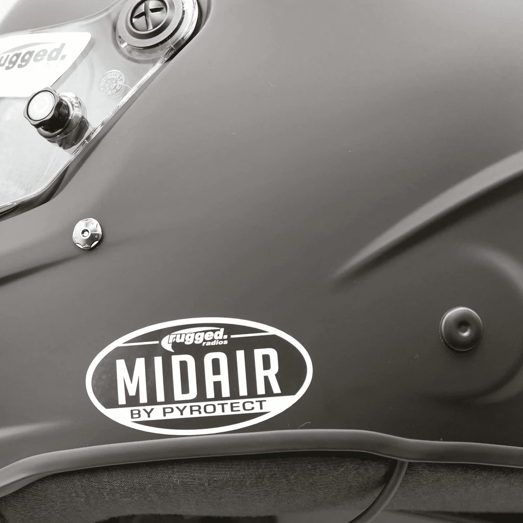 Rugged Radio's Pyrotect MIDAIR RACE Helmet Wired OFFROAD