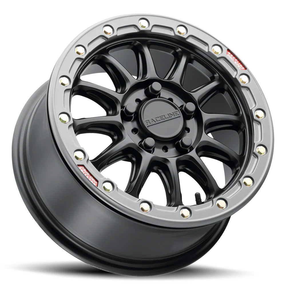 Raceline A14BG Black/Gunmetal Alpha Beadlock & Maxxis Carnivore Radial Wheel & Tire Kit