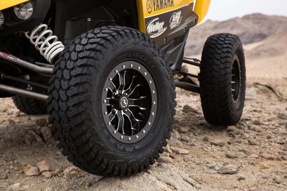 Raceline A14BG Black/Gunmetal Alpha Beadlock & Maxxis Liberty Performance Off Road Wheel & Tire Kit