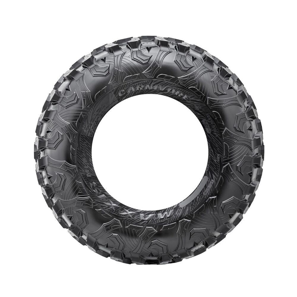 Raceline A14SB Silver/Black Alpha Beadlock & Maxxis Carnivore Radial Wheel & Tire Kit