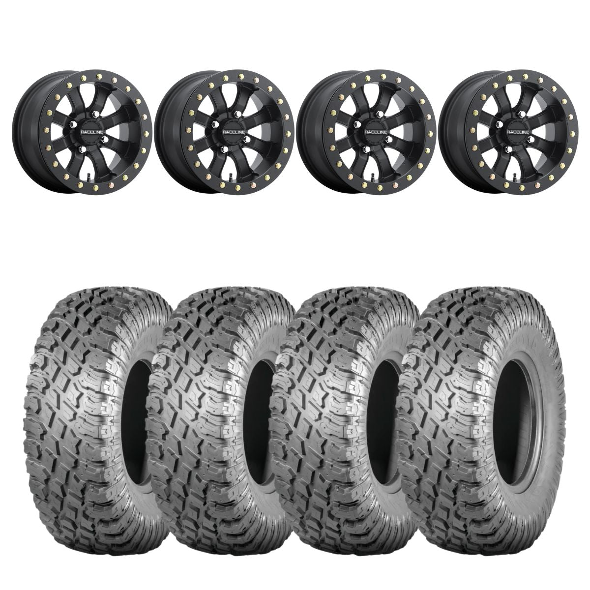 Raceline A71B Black Mamba Beadlock & Atturo Trail Blade X/T Wheel & Tire Kit