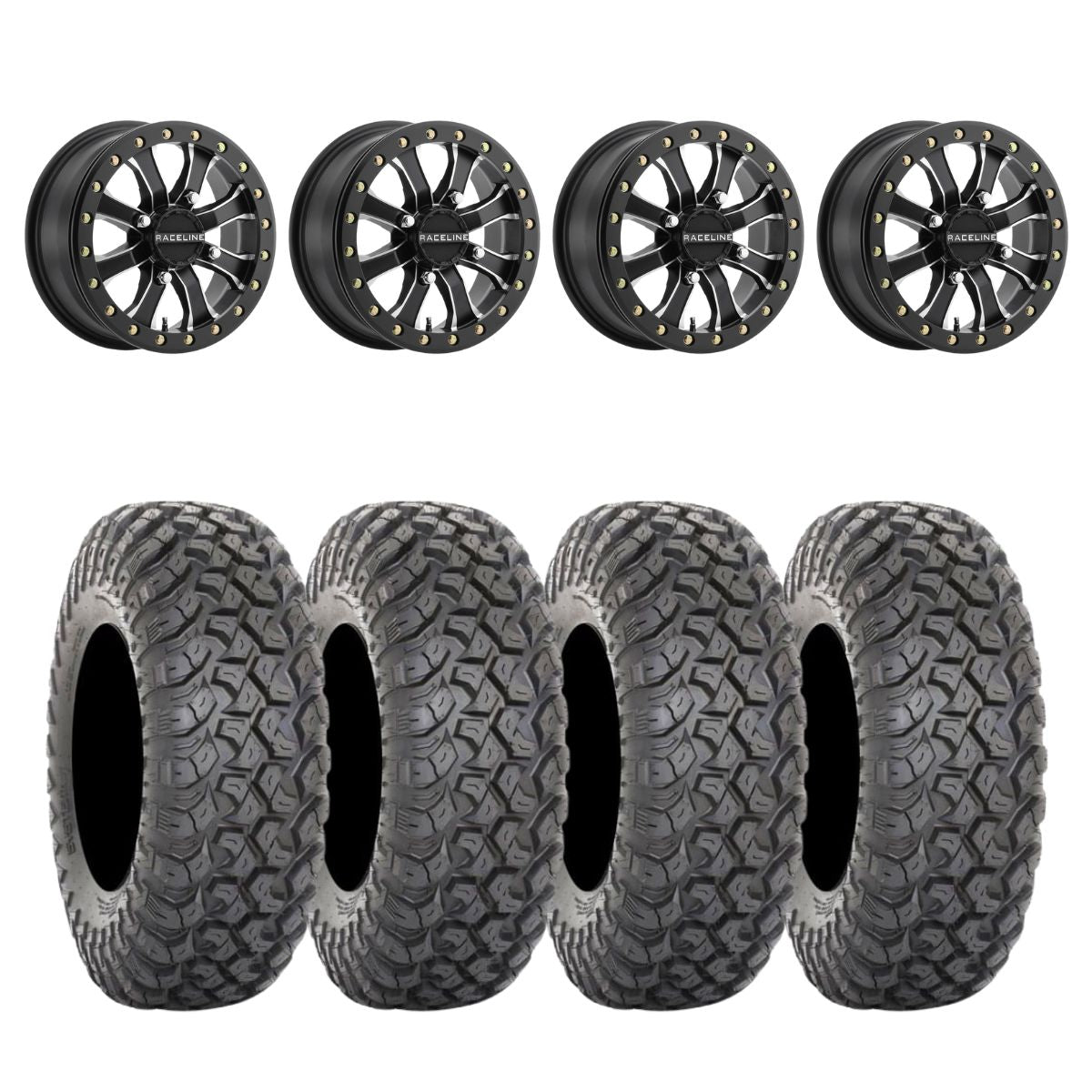 Raceline A71MB Mamba 14x6 Inch Beadlock Wheel for Powersports Vehicles