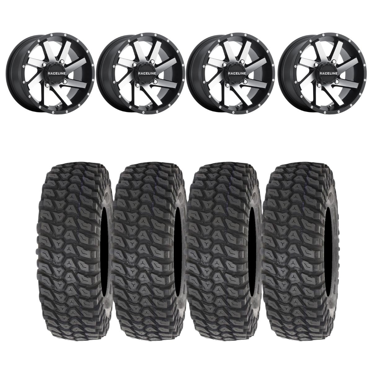 Raceline A82M Twist & System 3 XCR350 Radial Wheel & Tire Kit