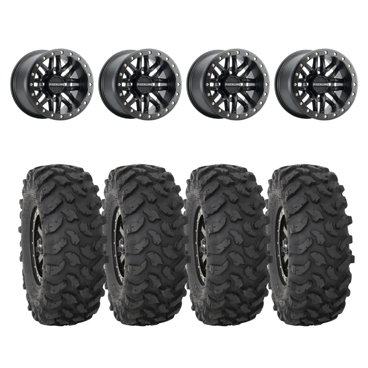 Raceline A91B Ryno Beadlock & System 3 XTR370 Offroad Wheel & Tire Kit