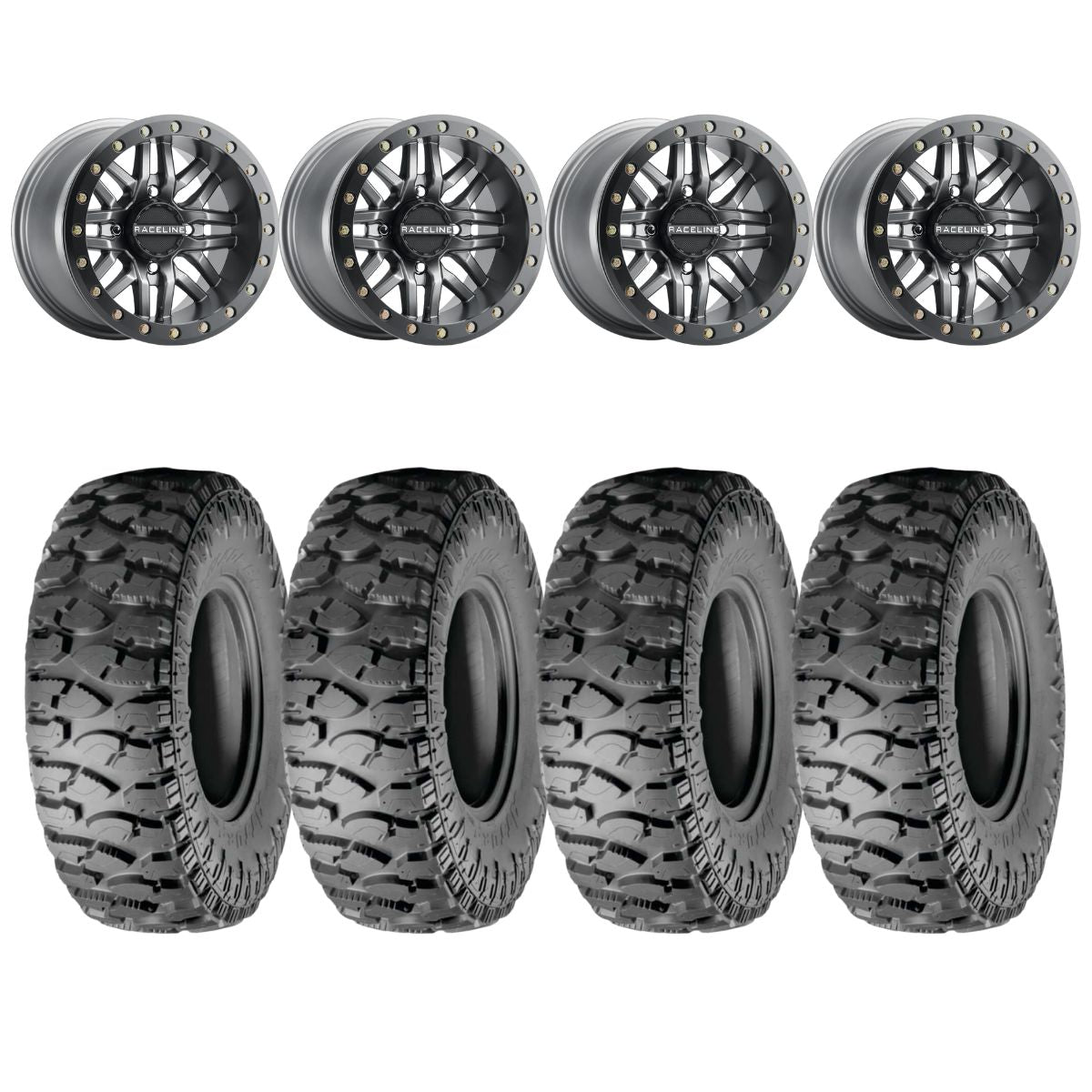 Raceline A91G Ryno Beadlock & Atturo Trail Blade Boss Wheel & Tire Kit