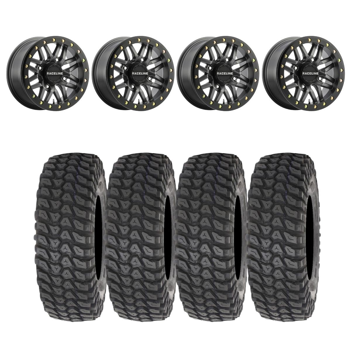 Raceline A91G Ryno Beadlock & System 3 XCR350 Radial Wheel & Tire Kit