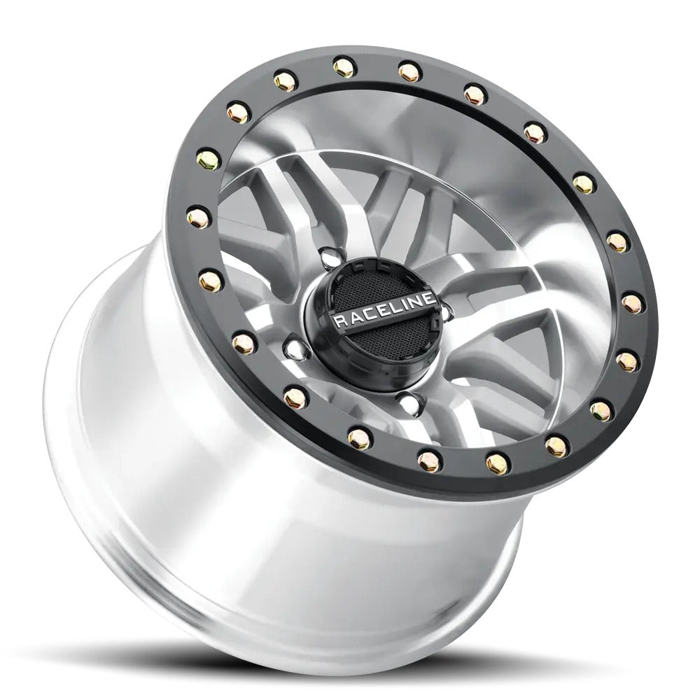 Raceline A91MA Machined Ryno Beadlock & Maxxis Carnivore Radial Wheel & Tire Kit