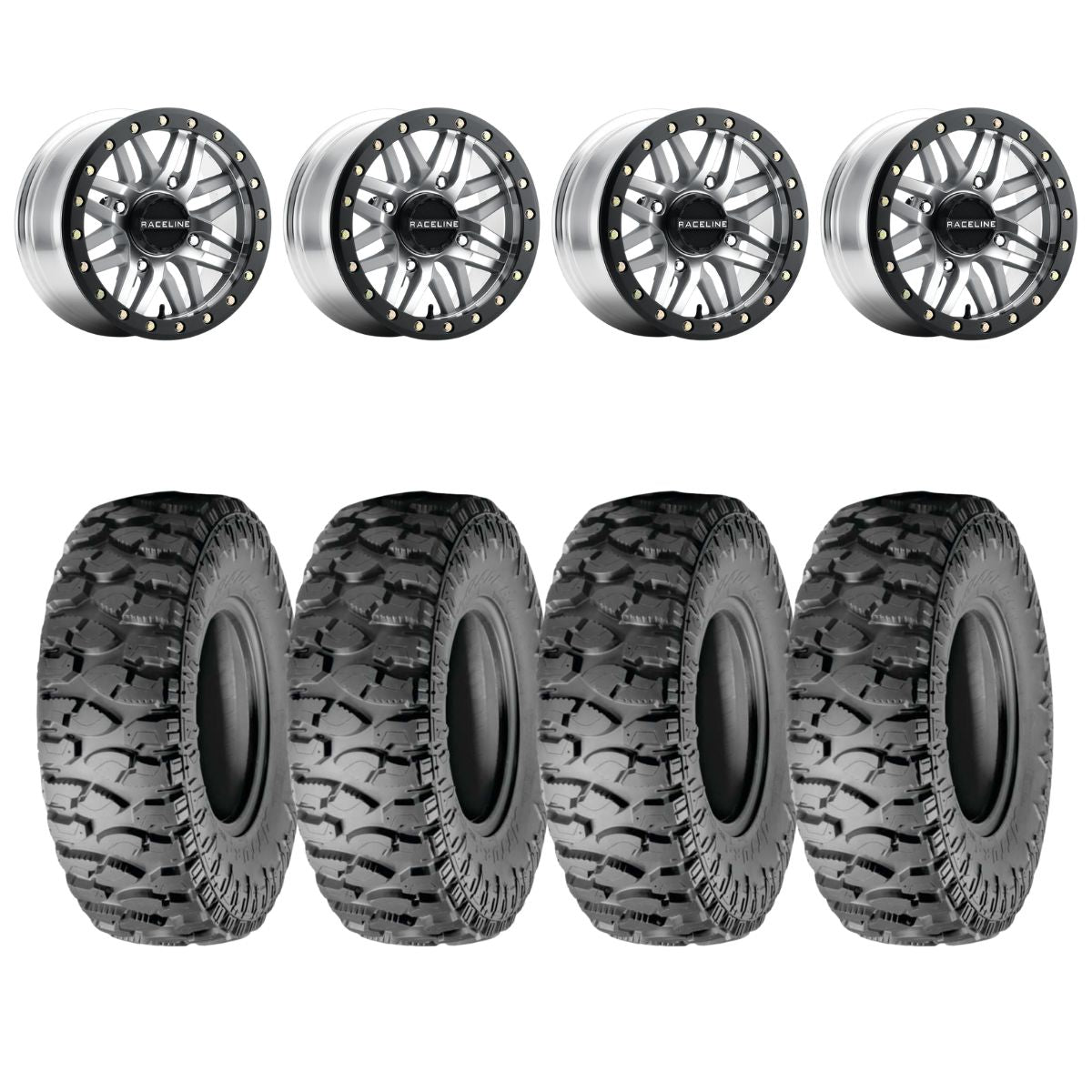 Raceline A91MA Ryno Beadlock & Atturo Trail Blade Boss Wheel & Tire Kit