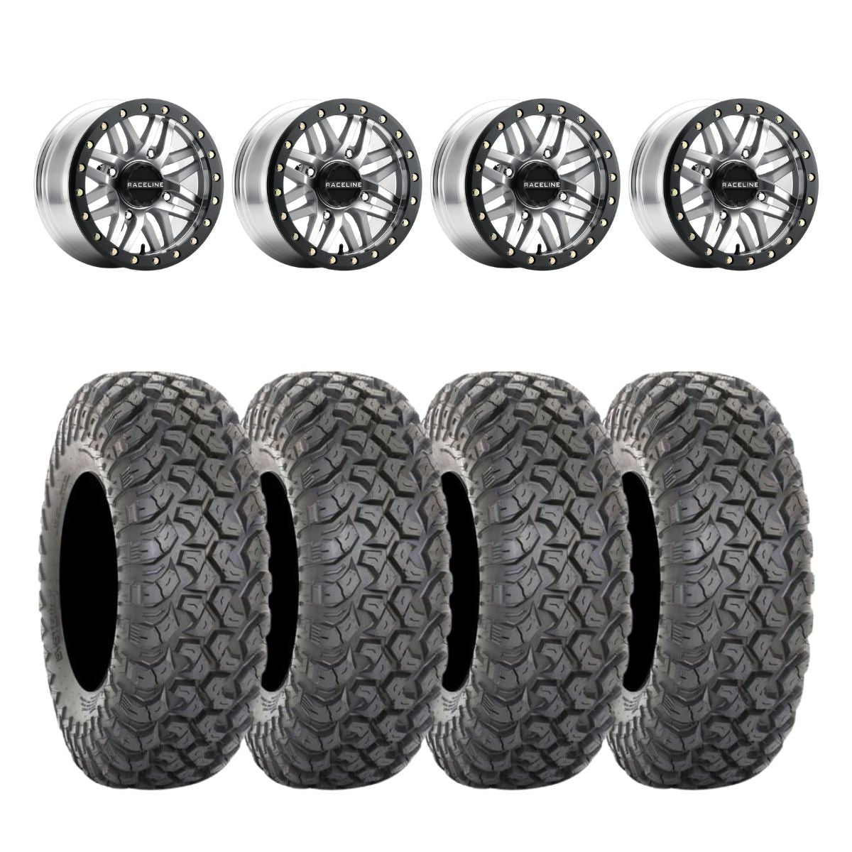 Raceline A91MA Ryno Beadlock & System 3 RT320 Radial Wheel & Tire Kit