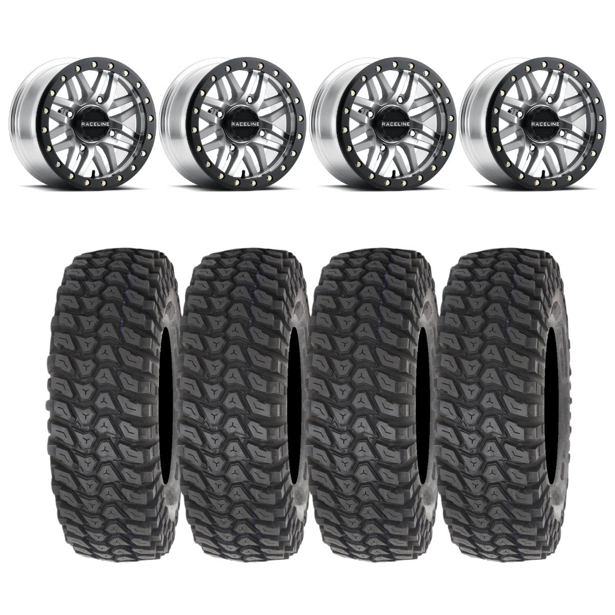 Raceline A91MA Ryno Beadlock & System 3 XCR350 Radial Wheel & Tire Kit