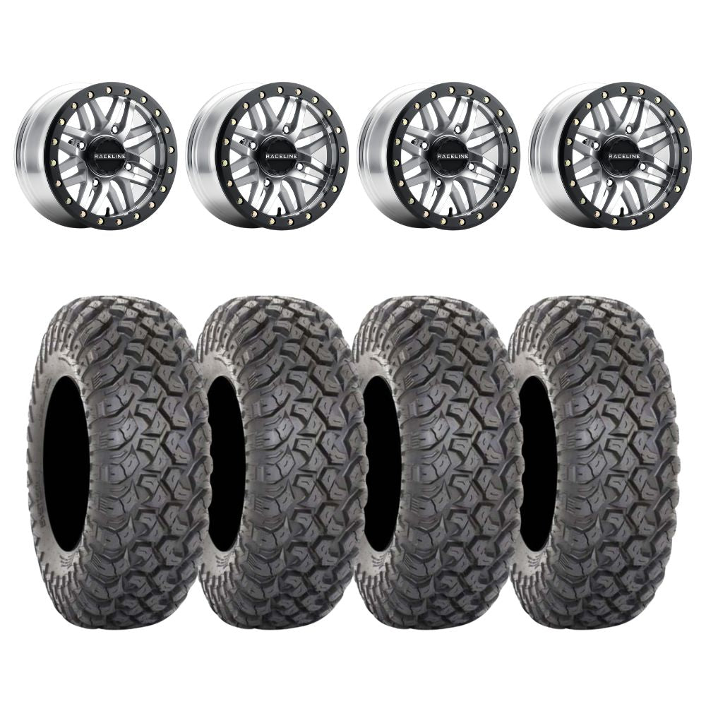 Raceline A91MA Ryno Beadlock & System 3 XTR370 Offroad Wheel & Tire Kit
