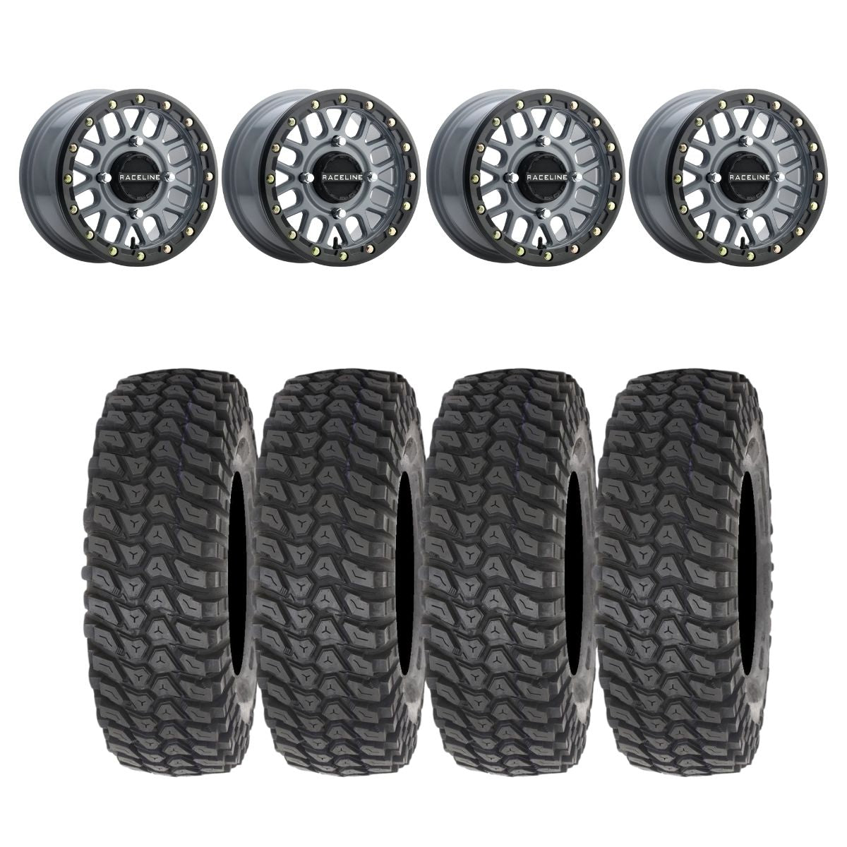 Raceline A93SG Podium Beadlock & System 3 XCR350 Radial Wheel & Tire Kit