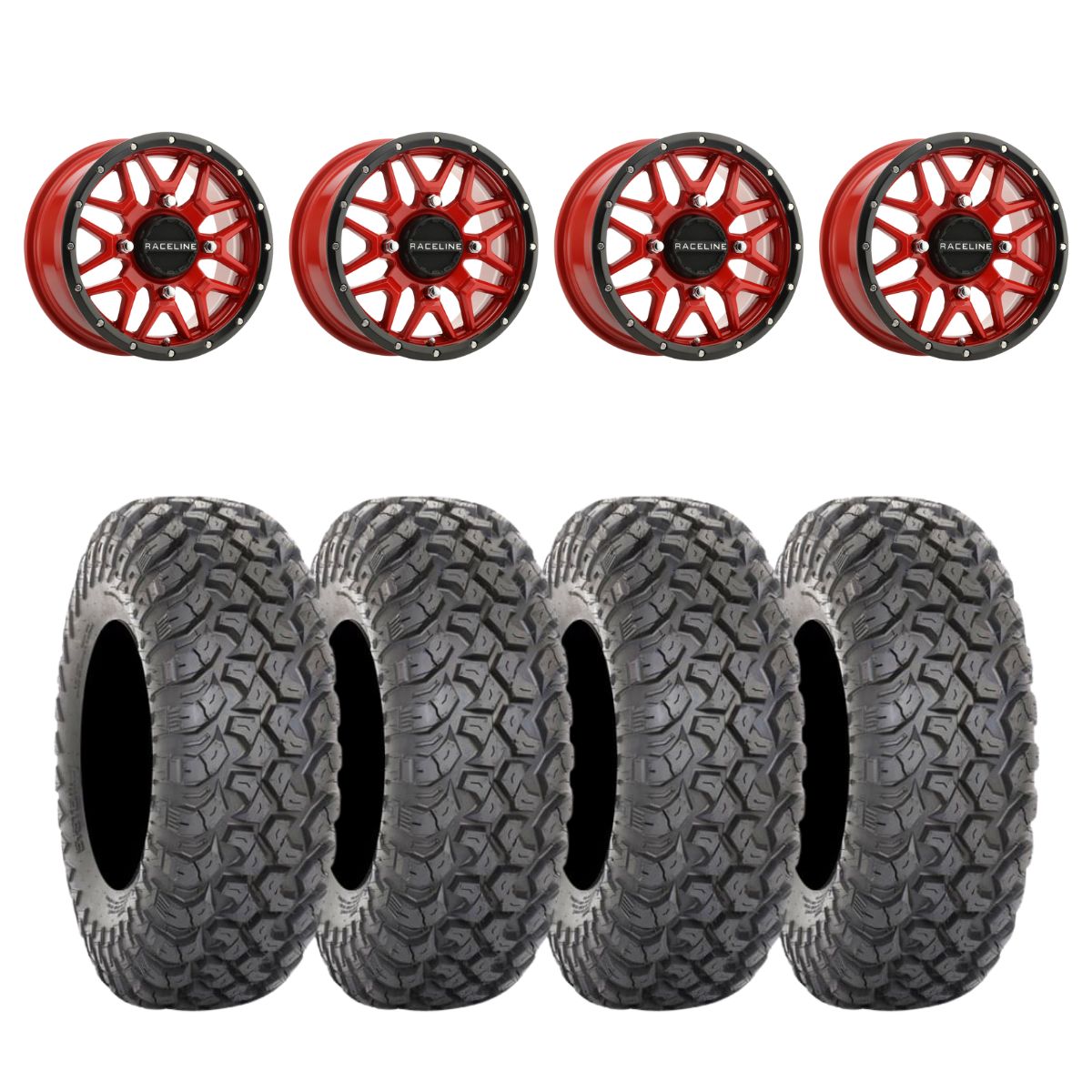 Raceline A94R Krank Simulated Beadlock & System 3 RT320 Radial Wheel & Tire Kit