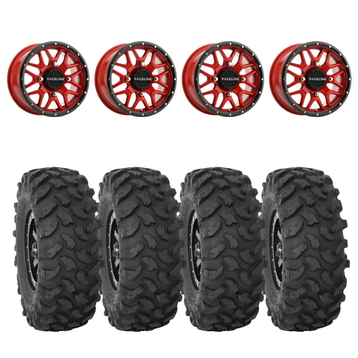 Raceline A94R Krank Simulated Beadlock & System 3 XTR370 Offroad Wheel & Tire Kit