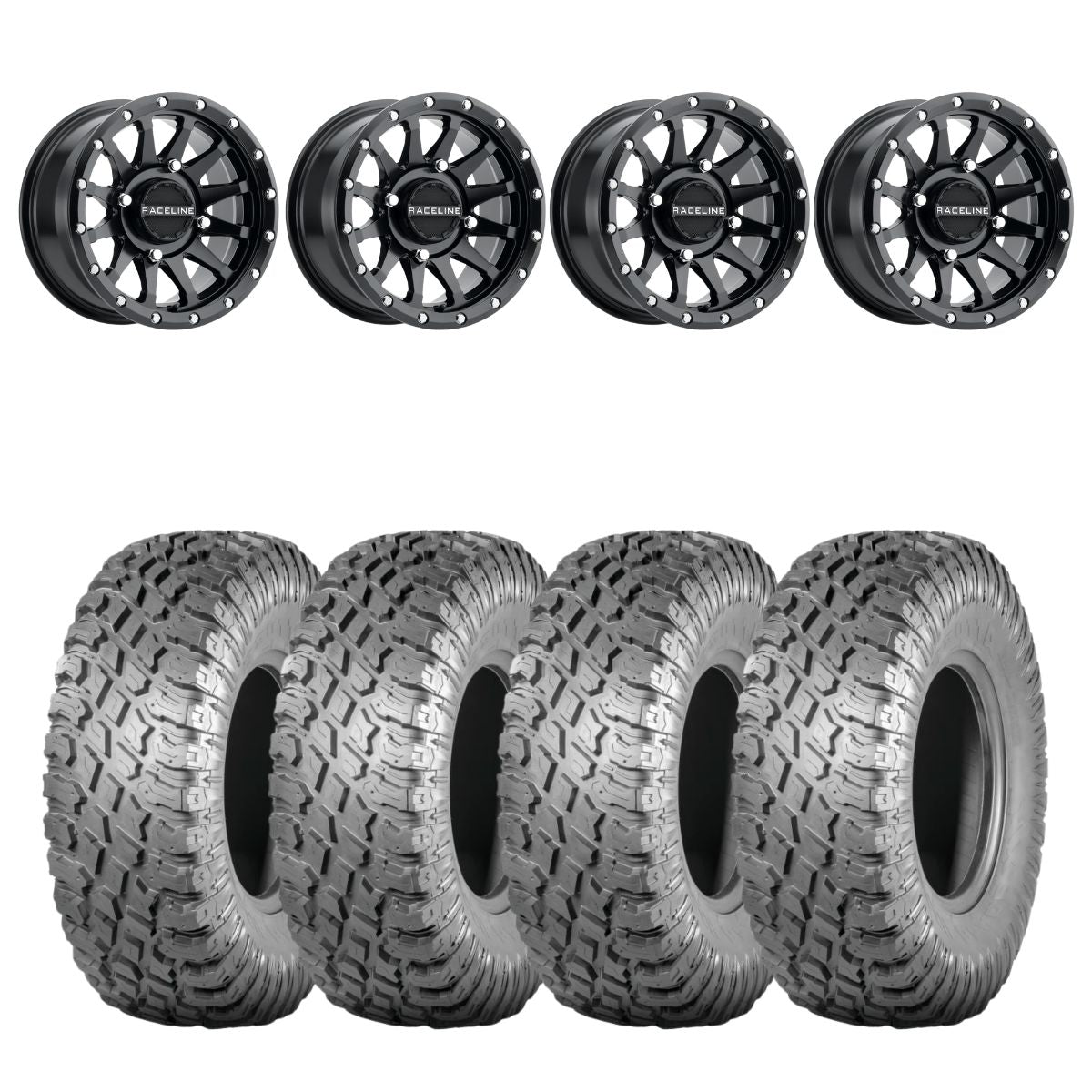Raceline A95B Trophy Simulated Beadlock & Atturo Trail Blade X/T Wheel & Tire Kit