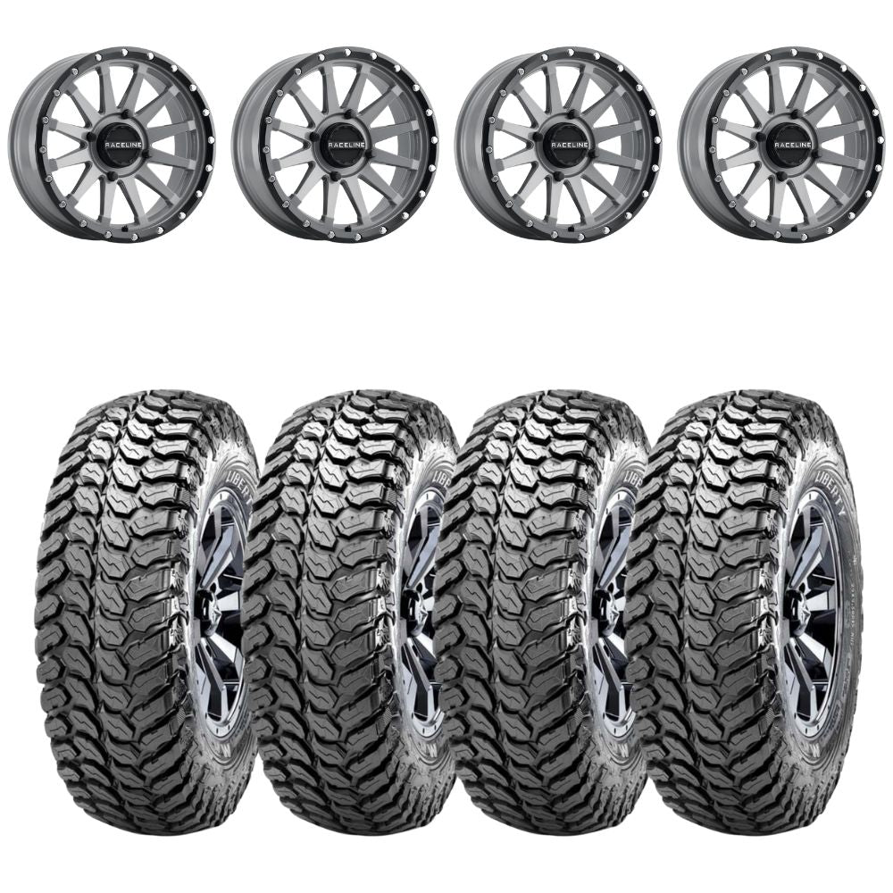 Raceline A95SG Trophy Simulated Beadlock & Maxxis Liberty Performance Off Road Wheel & Tire Kit