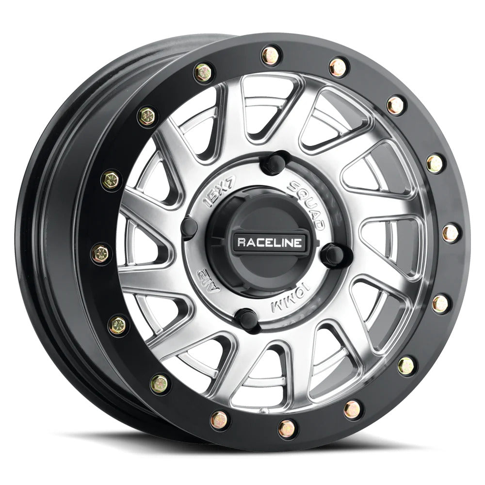 Raceline Hyper Silver A12 Squad Beadlock & Atturo Trail Blade X/T Wheel & Tire Kit