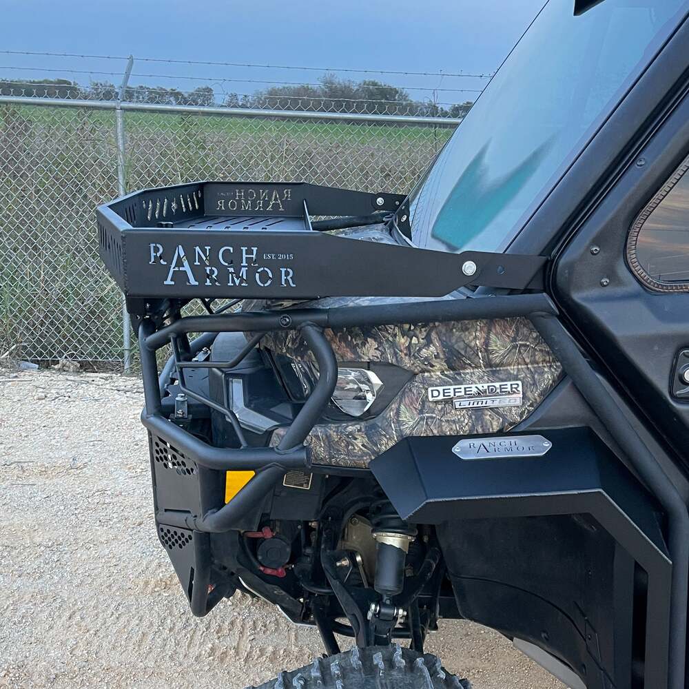 Ranch Armor Can-Am Defender Front Quick Release Hood Basket