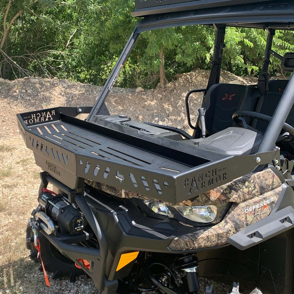 Ranch Armor Can-Am Defender Front Quick Release Hood Basket