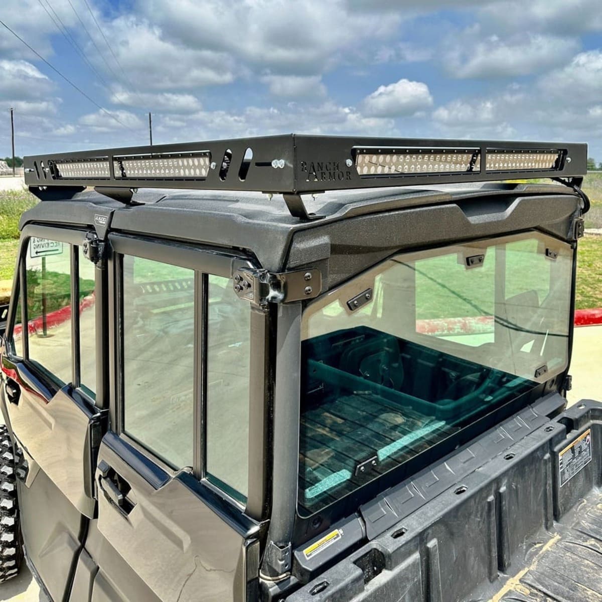 Ranch Armor Can-Am Defender Max Limited Aluminum Rooftop Rack - Factory Roof