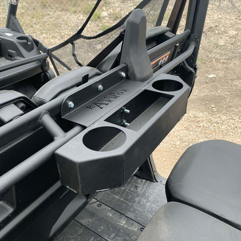 Ranch Armor Can-Am Defender Rear Cup Holder Basket