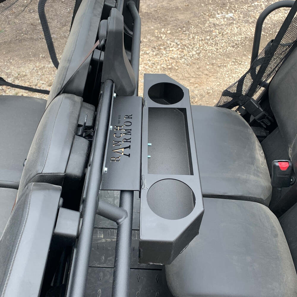 Ranch Armor Can-Am Defender Rear Cup Holder Basket