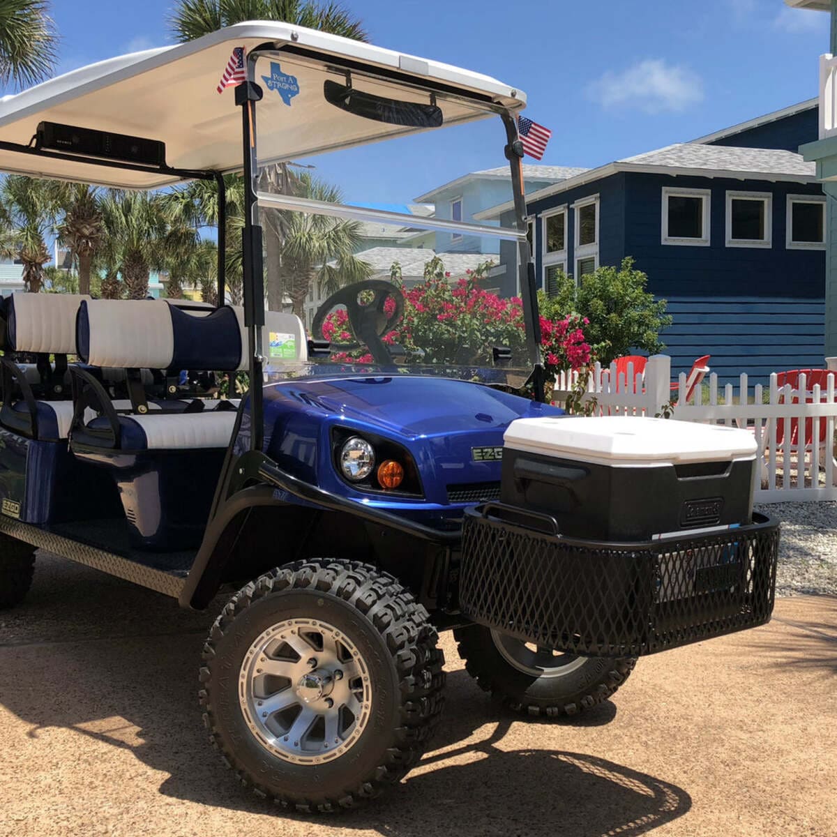 Ranch Armor EZ GO Golf Cart Aluminum Front Cargo & Storage Basket