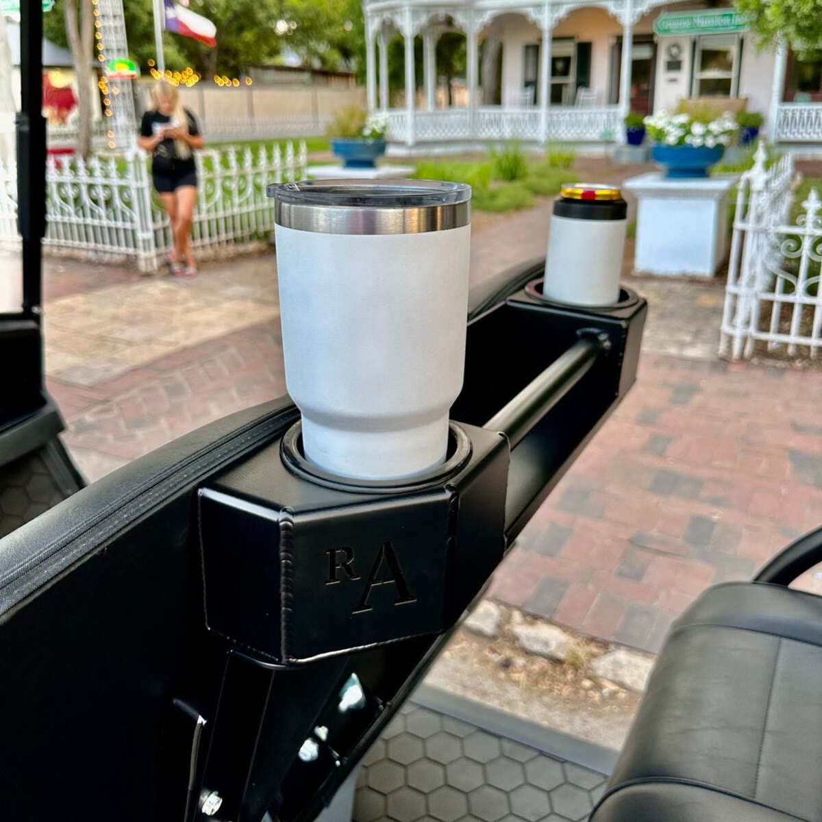 Ranch Armor EZ-GO S6/L6 Rear Cup Holder & Basket