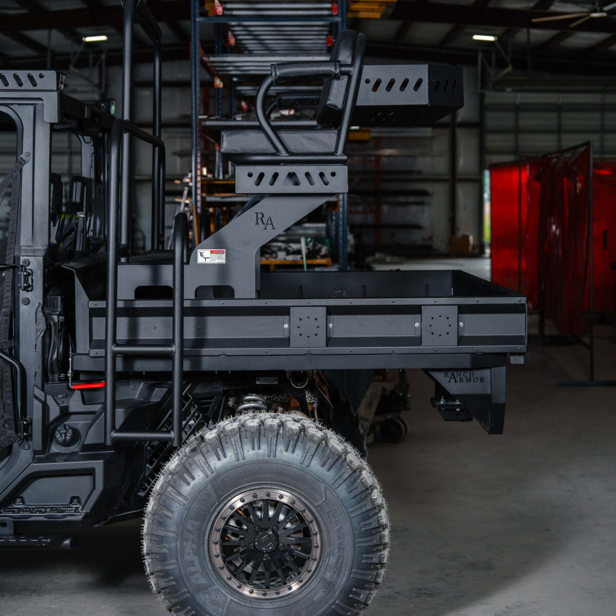 Ranch Armor Flat Bed Aluminum High Seat