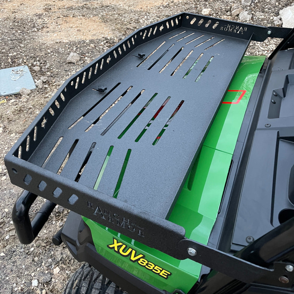 Ranch Armor John Deere Gator Quick Release Front Hood Basket
