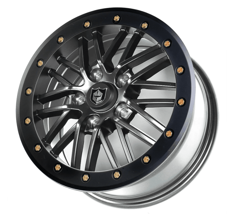 Pro Armor Rath Beadlock Wheels - 15x7 (5-Lug) - Titanium Metallic