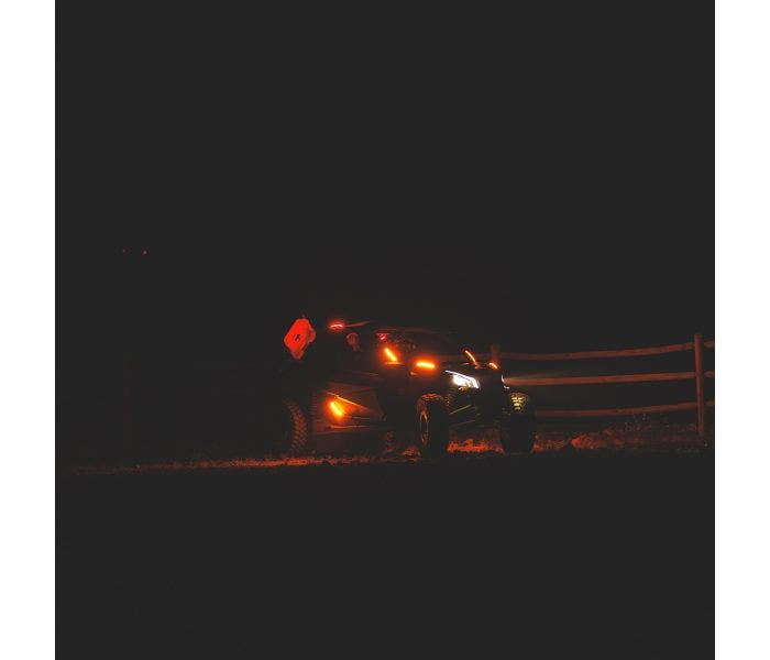 Ravek Can-Am Maverick X3X Plug & Play Auto-Cancel UTV Turn Signal Kit with White Running Lights