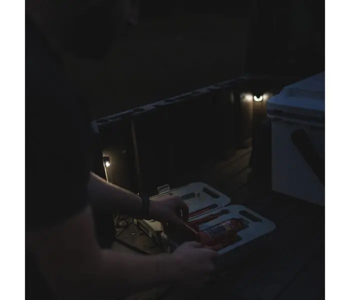 Ravek Polaris Defender Plug & Play Automatic UTV Trunk Bed Light Kit - Whtie