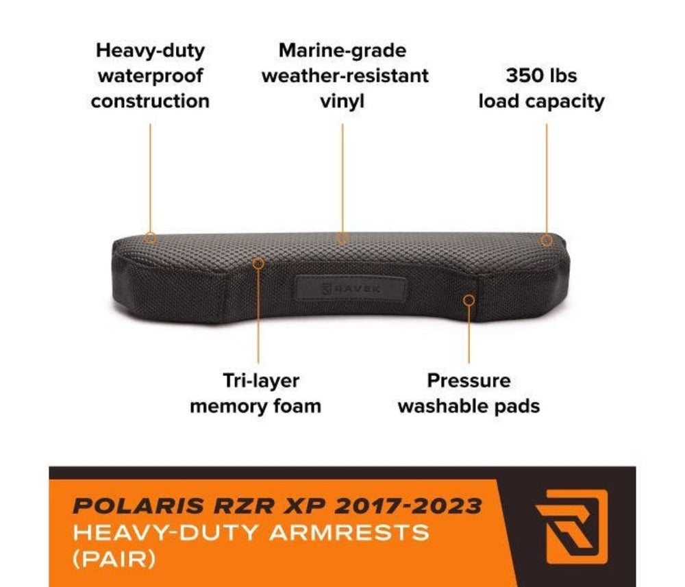 Ravek Polaris RZR Heavy-Duty Armrests - Pair