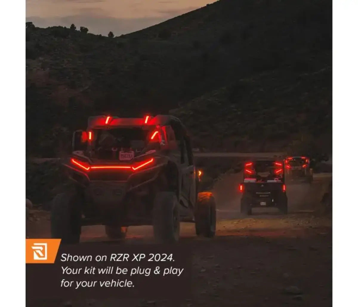 Ravek Polaris RZR Pro XP Plug & Play Apex Red Running & Brake Lights