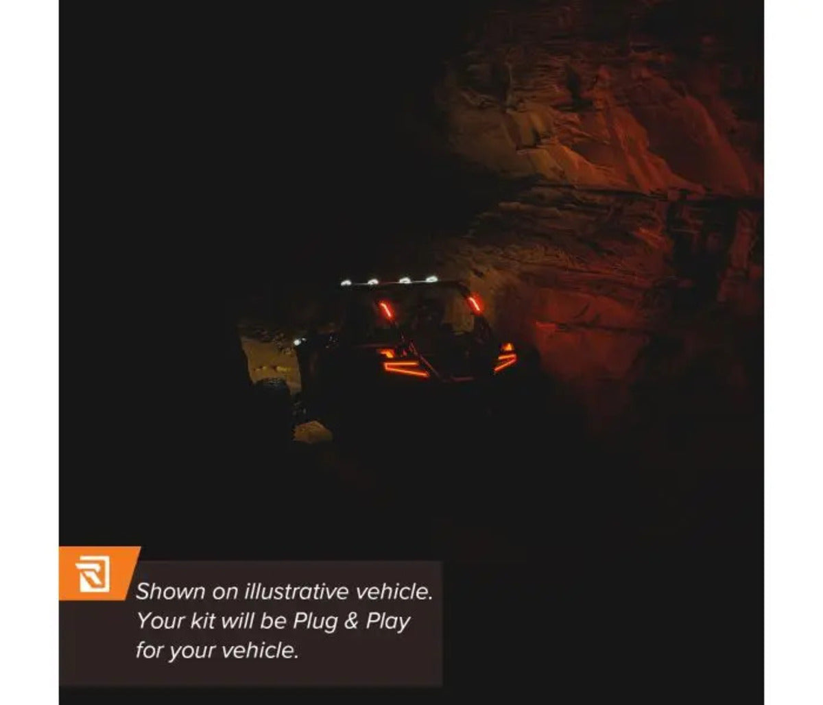 Ravek Polaris RZR Pro XP Plug & Play Apex Red Running & Brake Lights