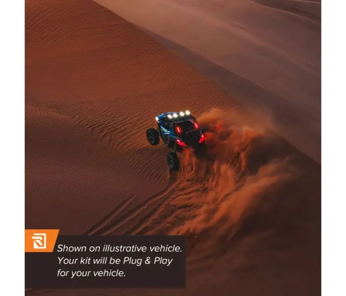 Ravek Polaris RZR Pro XP Plug & Play Apex Red Running & Brake Lights