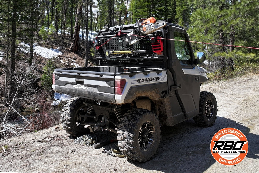 Razorback Offroad Polaris Ranger XP Side Puller Winch Rack