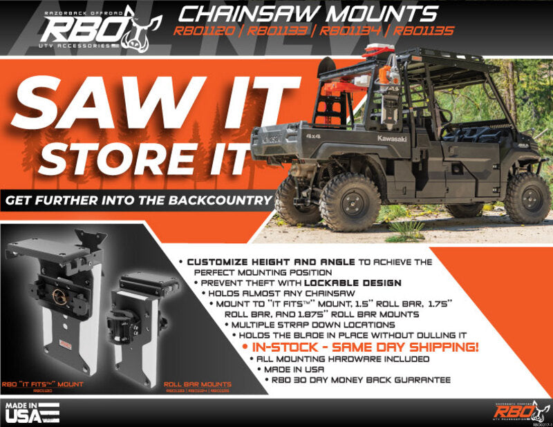 Razorback Offroad 1.75” Chainsaw Roll Bar Mount