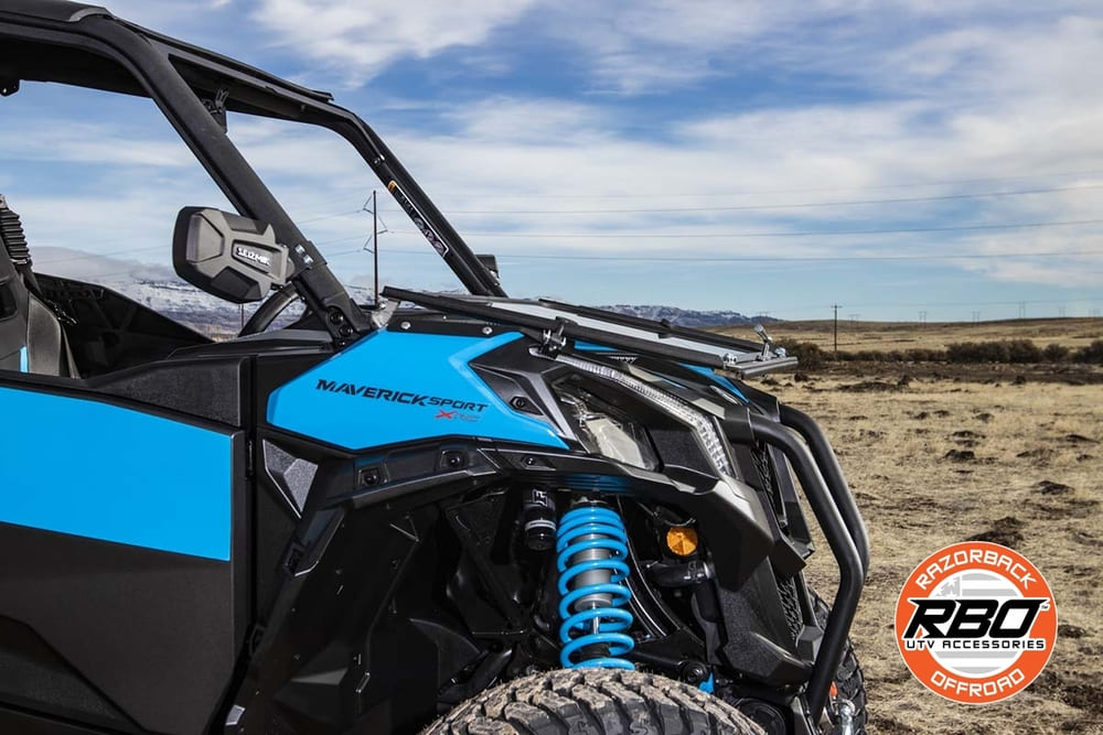 Razorback Offroad '18-'23 Can-Am Maverick Trail/Sport Front Folding Windshield