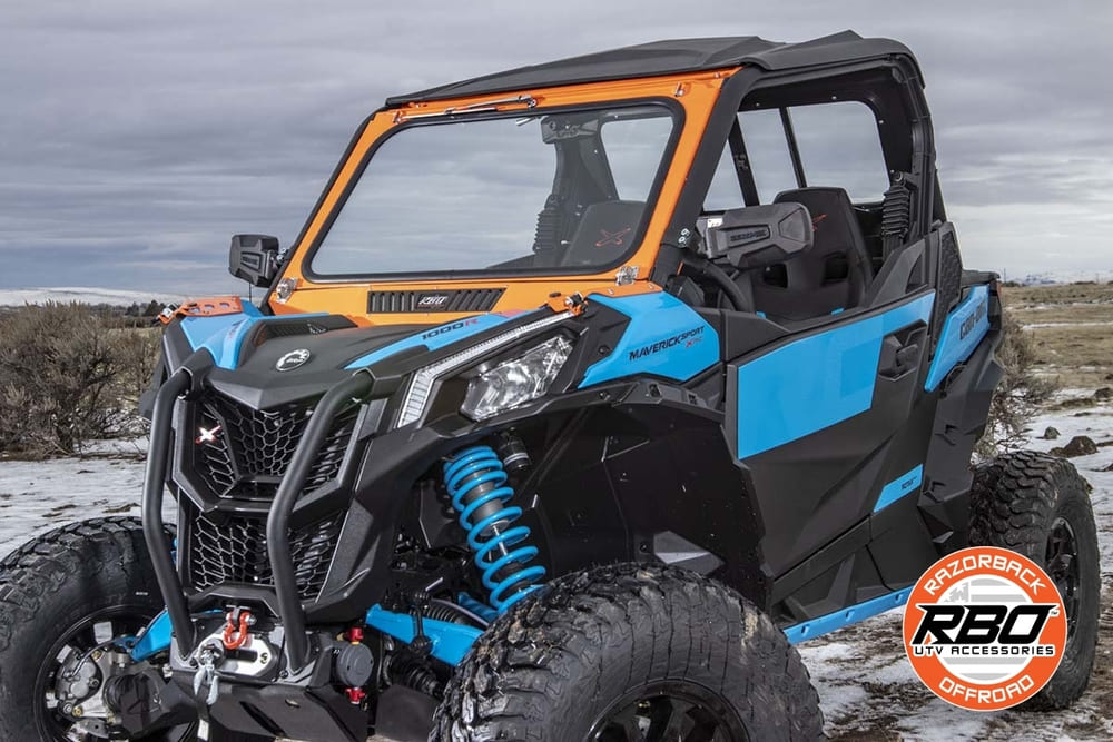 Razorback Offroad '18-'23 Can-Am Maverick Trail/Sport Front Folding Windshield