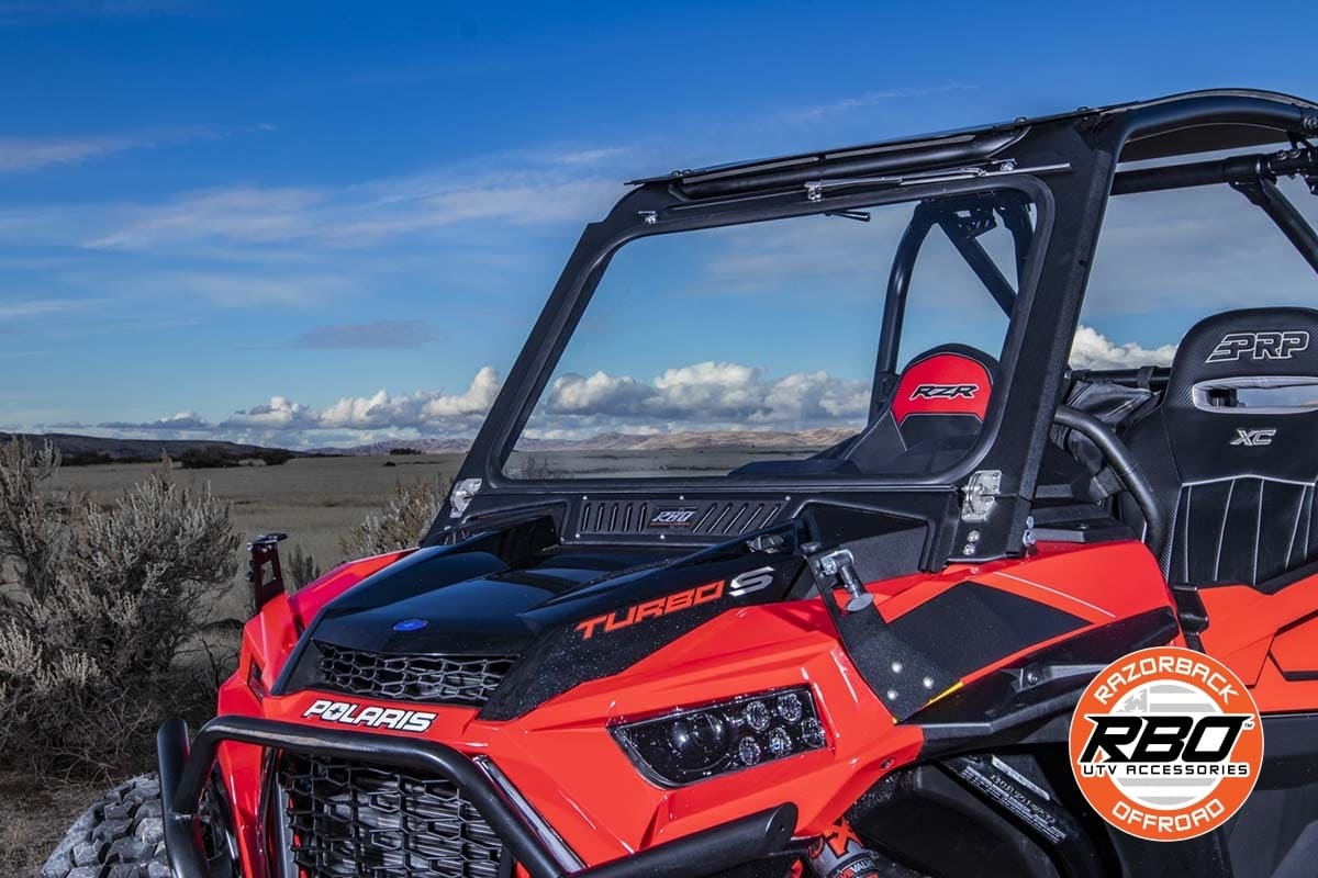 Razorback Offroad '18-'23 Polaris RZR XP Turbo S Folding Front Windshield