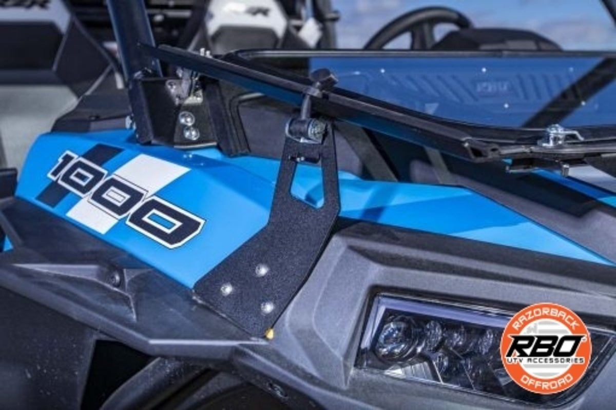 Razorback Offroad '19-'23 Polaris RZR 1000 Front Folding Windshield w/ Wiper & Vents