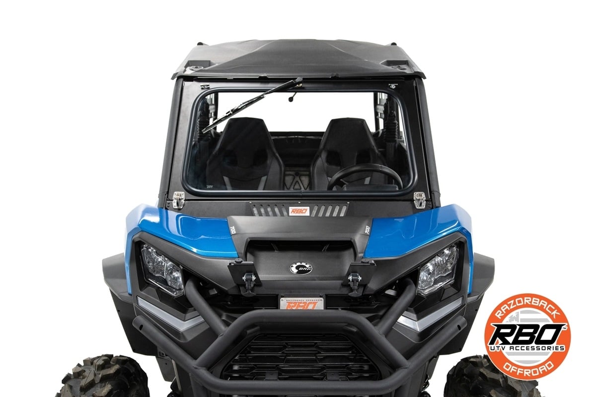 Razorback Offroad '21-'23 Can-Am Commander 2-Seat Folding Windshield
