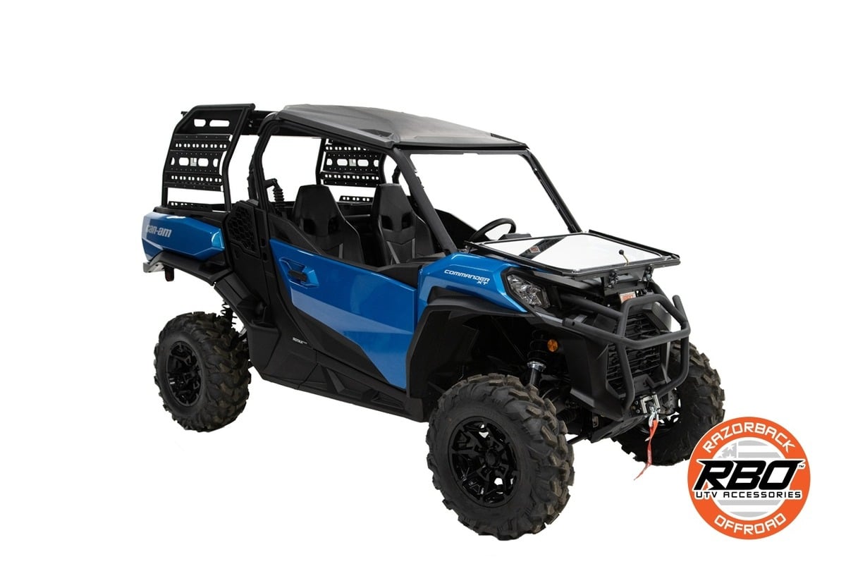 Razorback Offroad '21-'23 Can-Am Commander 2-Seat Folding Windshield