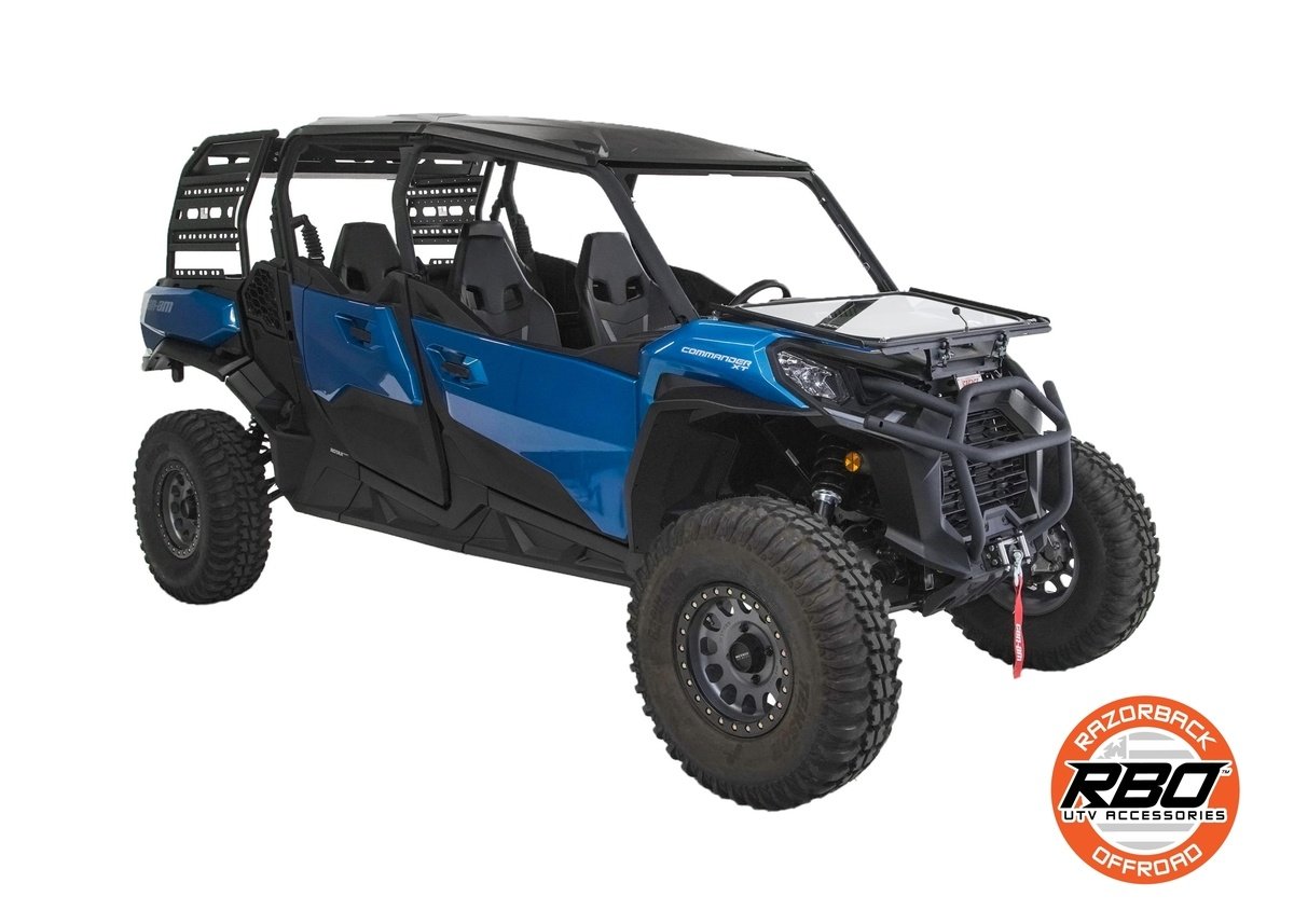 Razorback Offroad '21-'23 Can-Am Commander 4-Seat Folding Windshield