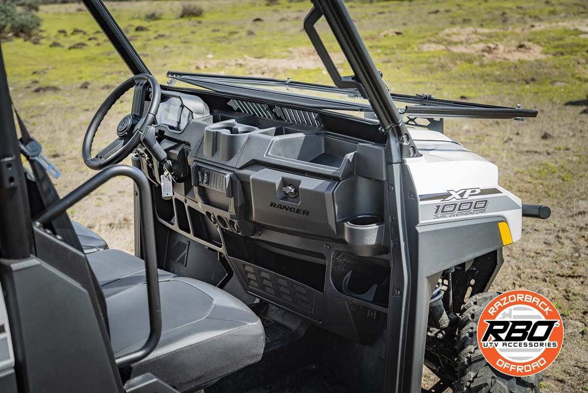 Razorback Offroad Polaris Glass Folding Windshield