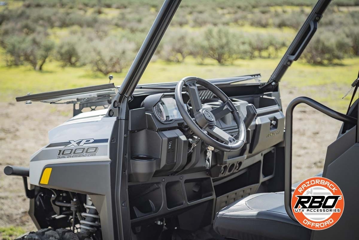 Razorback Offroad Polaris Glass Folding Windshield